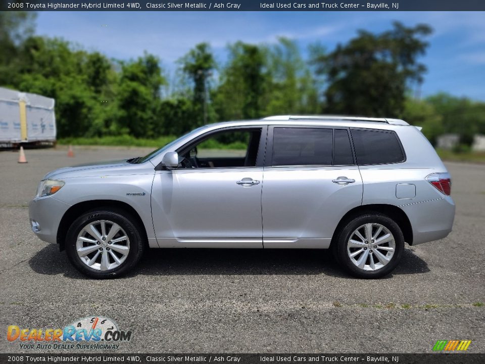 2008 Toyota Highlander Hybrid Limited 4WD Classic Silver Metallic / Ash Gray Photo #2