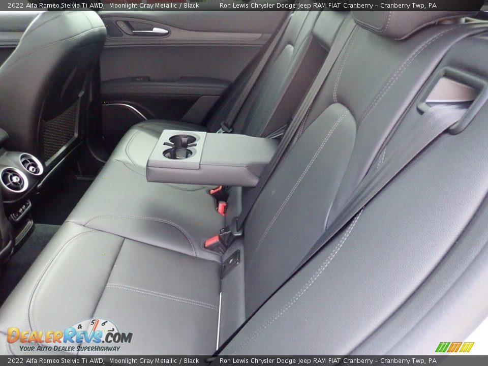 Rear Seat of 2022 Alfa Romeo Stelvio Ti AWD Photo #12