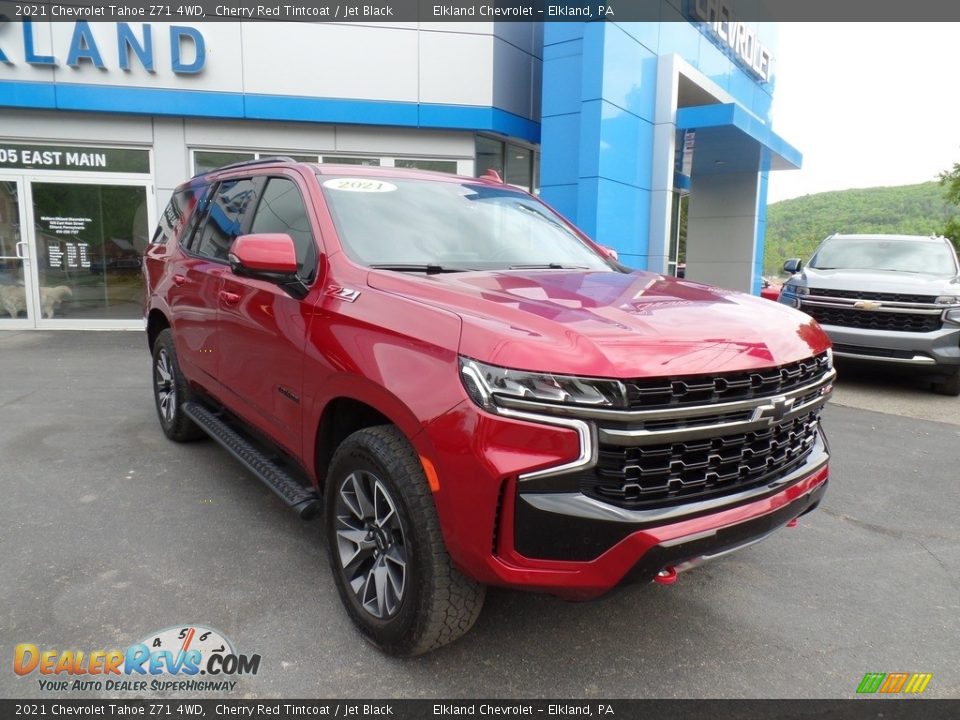 2021 Chevrolet Tahoe Z71 4WD Cherry Red Tintcoat / Jet Black Photo #4