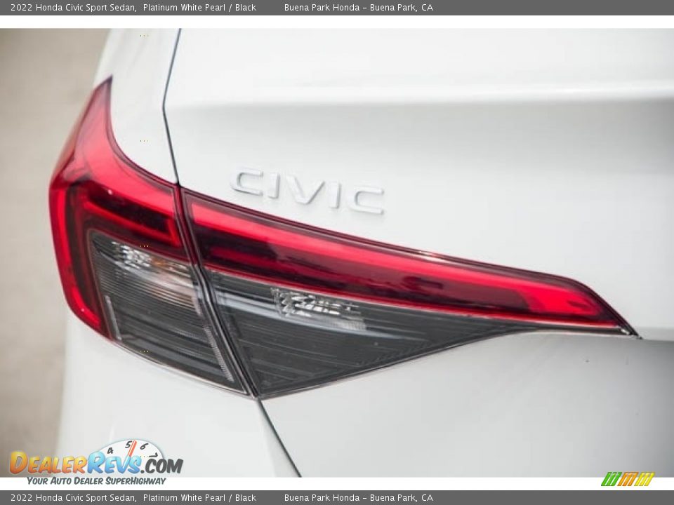 2022 Honda Civic Sport Sedan Platinum White Pearl / Black Photo #6