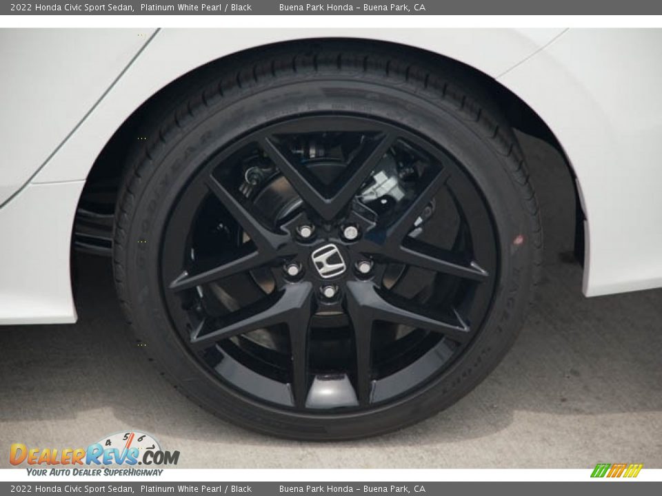 2022 Honda Civic Sport Sedan Platinum White Pearl / Black Photo #12