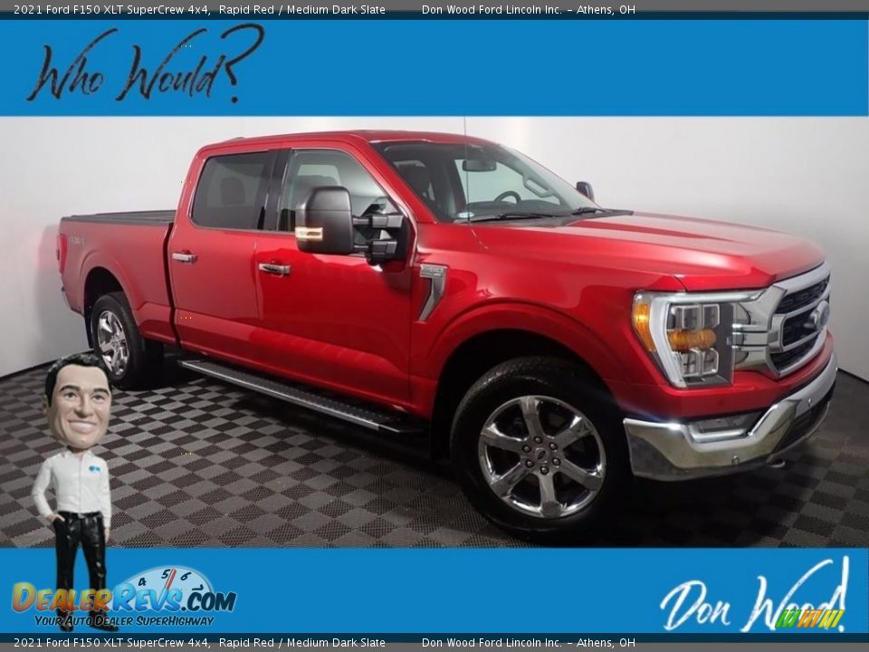 2021 Ford F150 XLT SuperCrew 4x4 Rapid Red / Medium Dark Slate Photo #1