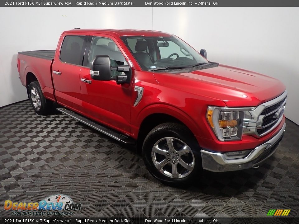 2021 Ford F150 XLT SuperCrew 4x4 Rapid Red / Medium Dark Slate Photo #5