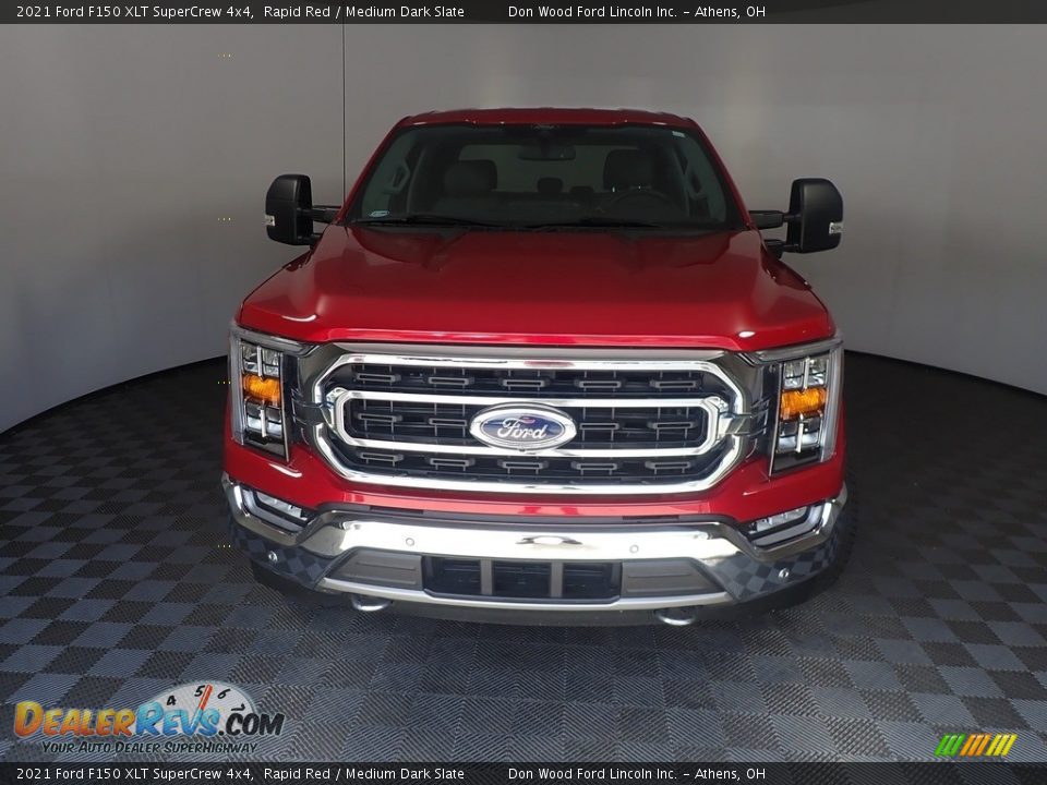 2021 Ford F150 XLT SuperCrew 4x4 Rapid Red / Medium Dark Slate Photo #7