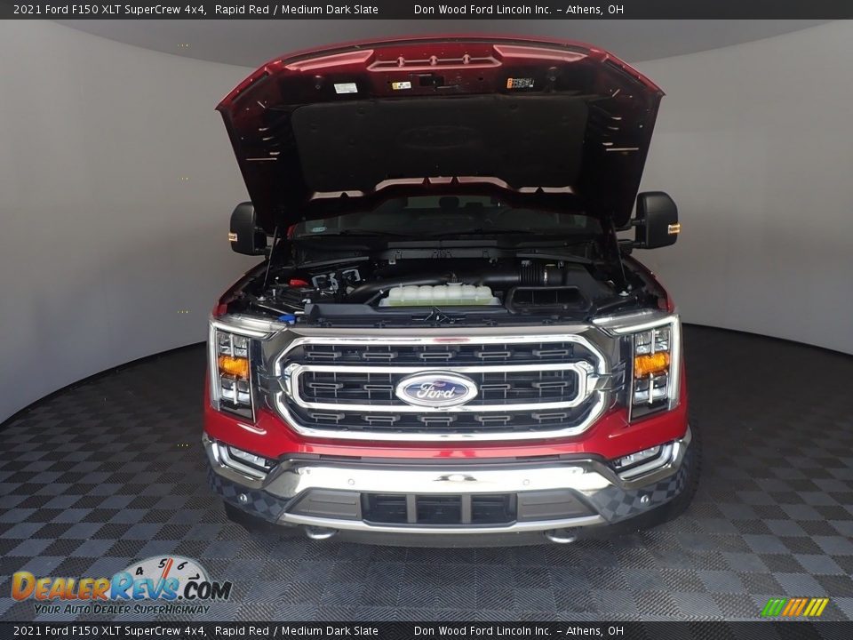 2021 Ford F150 XLT SuperCrew 4x4 Rapid Red / Medium Dark Slate Photo #8