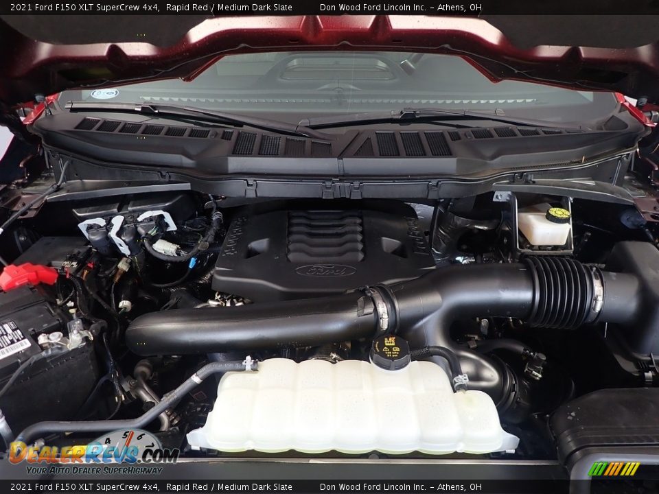 2021 Ford F150 XLT SuperCrew 4x4 Rapid Red / Medium Dark Slate Photo #9