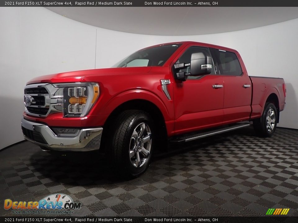 2021 Ford F150 XLT SuperCrew 4x4 Rapid Red / Medium Dark Slate Photo #10