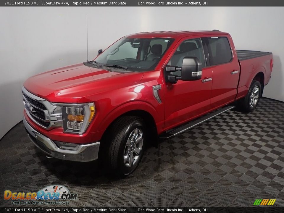 2021 Ford F150 XLT SuperCrew 4x4 Rapid Red / Medium Dark Slate Photo #11
