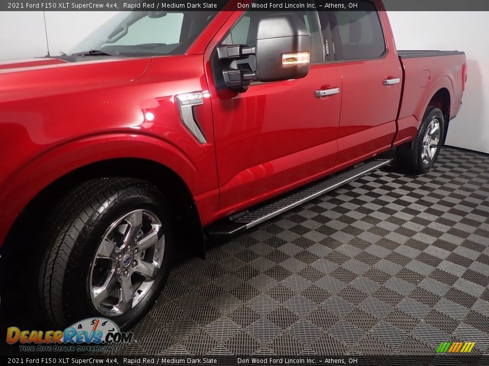 2021 Ford F150 XLT SuperCrew 4x4 Rapid Red / Medium Dark Slate Photo #12