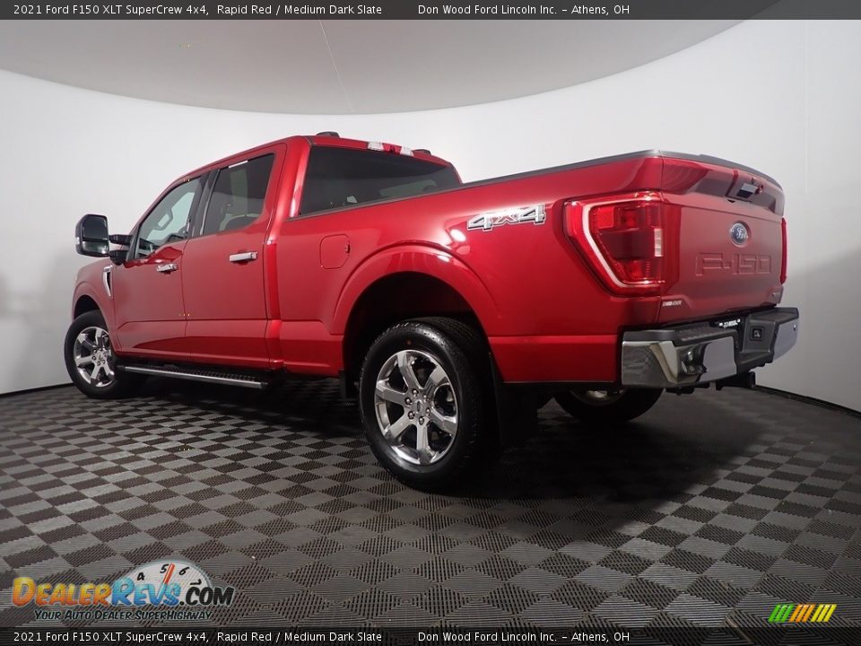 2021 Ford F150 XLT SuperCrew 4x4 Rapid Red / Medium Dark Slate Photo #13