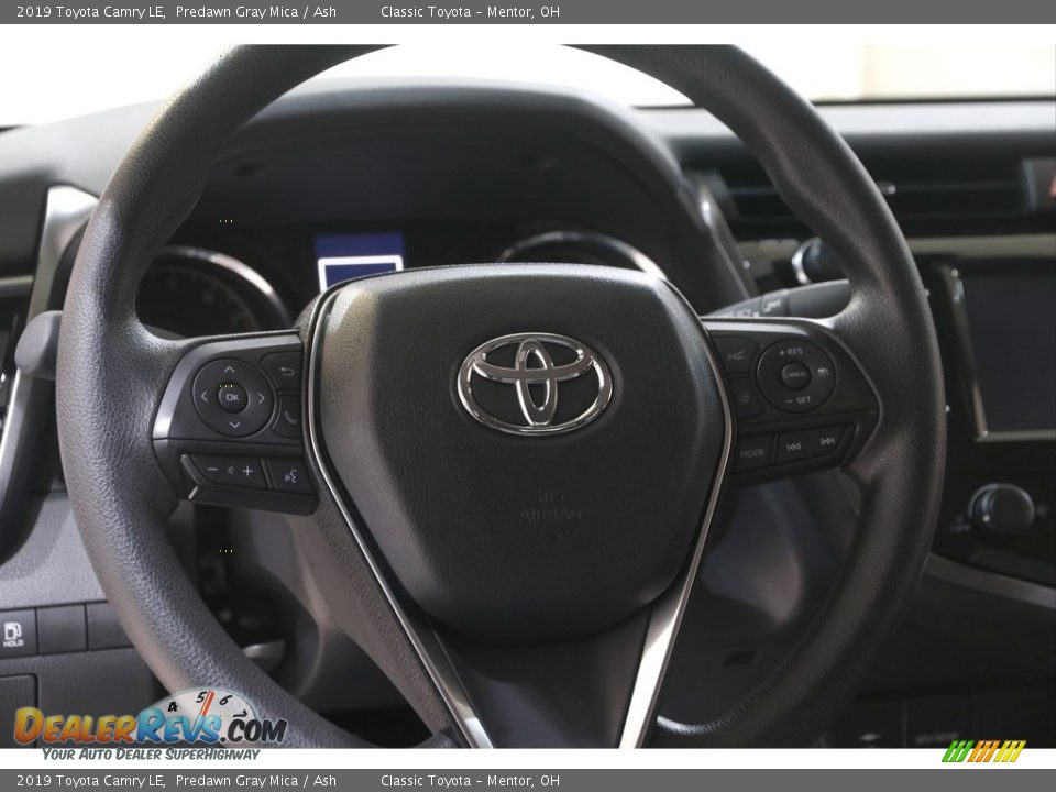 2019 Toyota Camry LE Predawn Gray Mica / Ash Photo #7