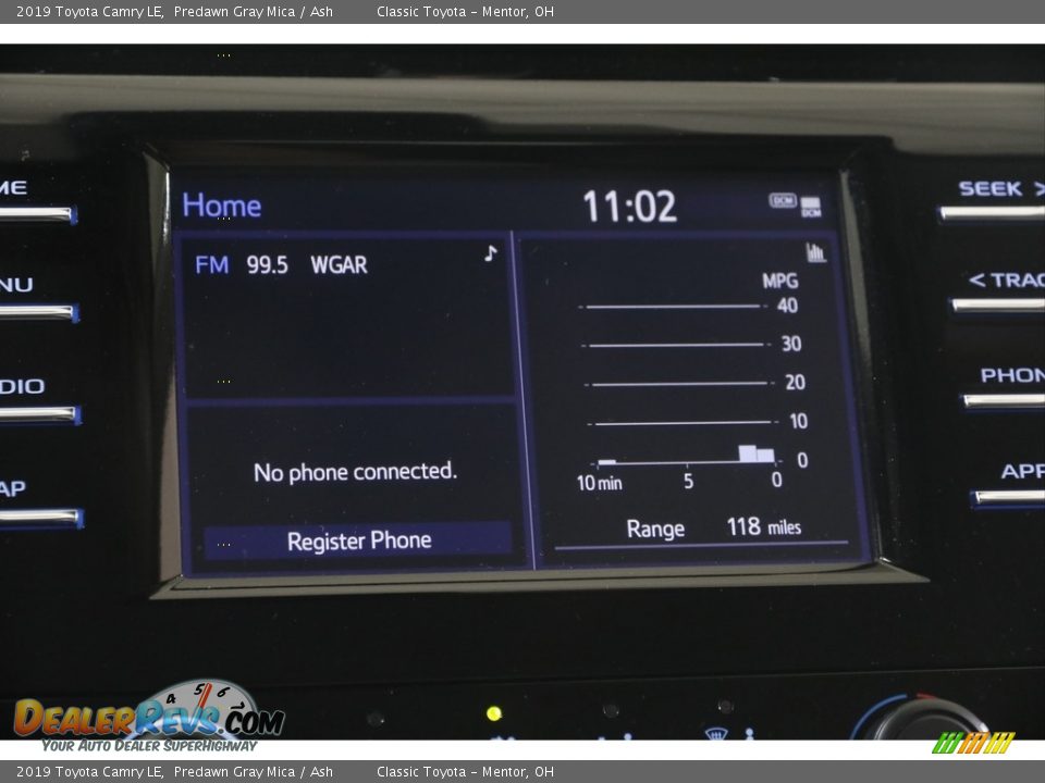 2019 Toyota Camry LE Predawn Gray Mica / Ash Photo #10