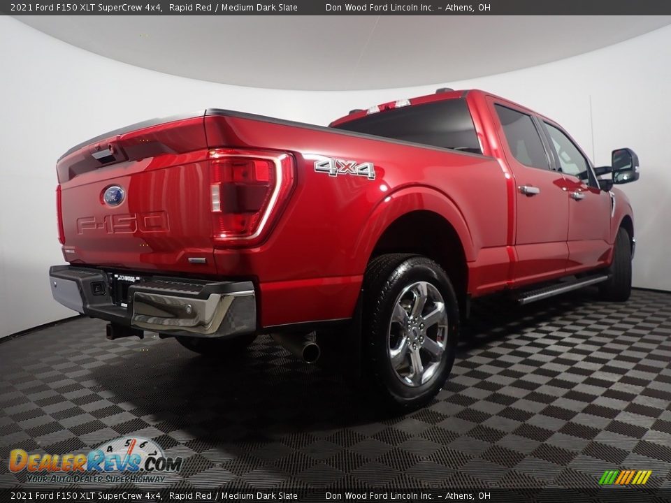 2021 Ford F150 XLT SuperCrew 4x4 Rapid Red / Medium Dark Slate Photo #17