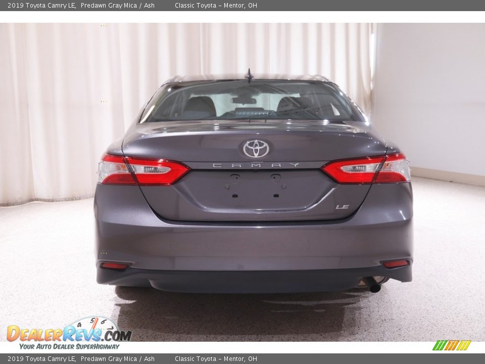 2019 Toyota Camry LE Predawn Gray Mica / Ash Photo #16