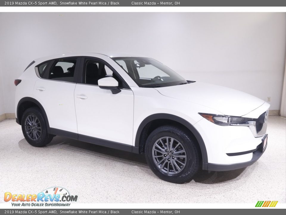2019 Mazda CX-5 Sport AWD Snowflake White Pearl Mica / Black Photo #1