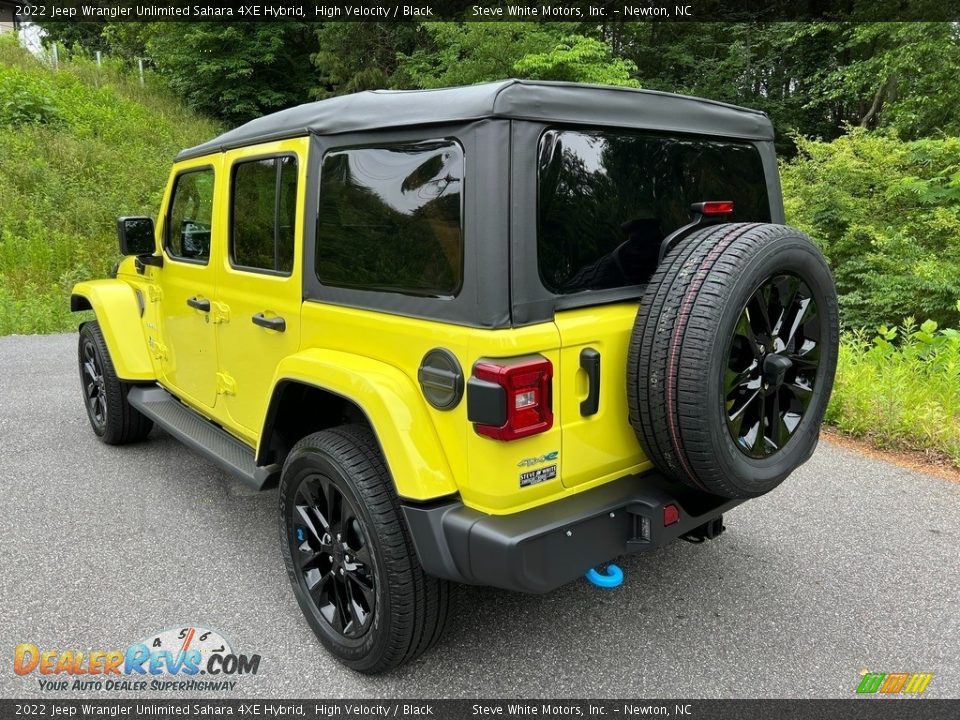 2022 Jeep Wrangler Unlimited Sahara 4XE Hybrid High Velocity / Black Photo #8