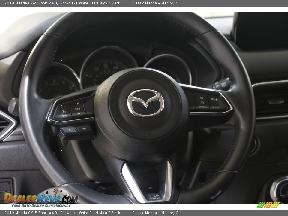 2019 Mazda CX-5 Sport AWD Snowflake White Pearl Mica / Black Photo #7