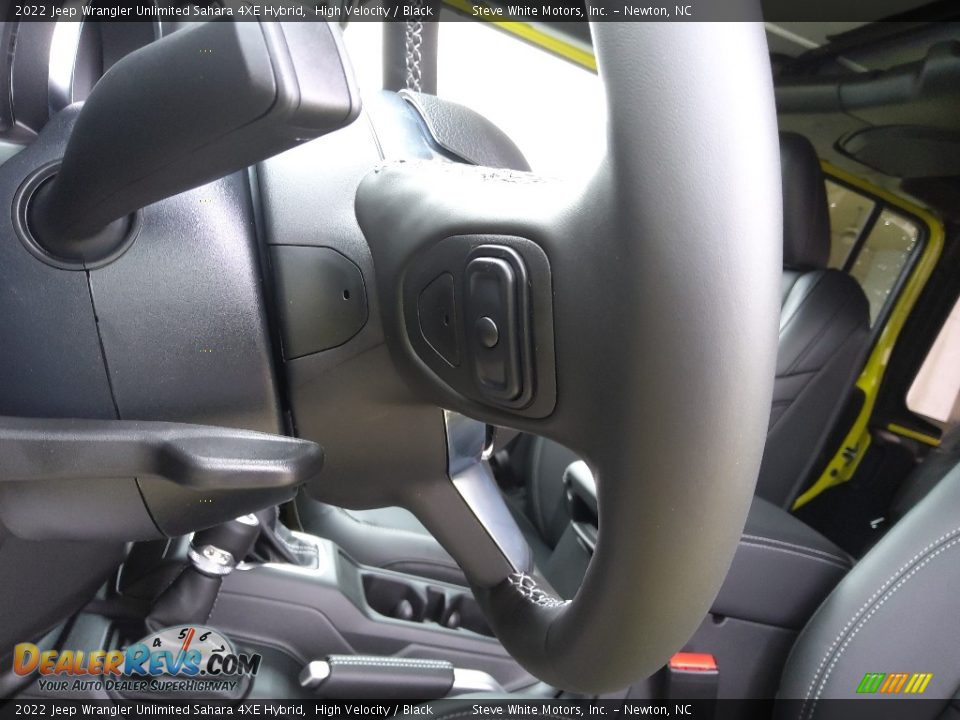 2022 Jeep Wrangler Unlimited Sahara 4XE Hybrid Steering Wheel Photo #15