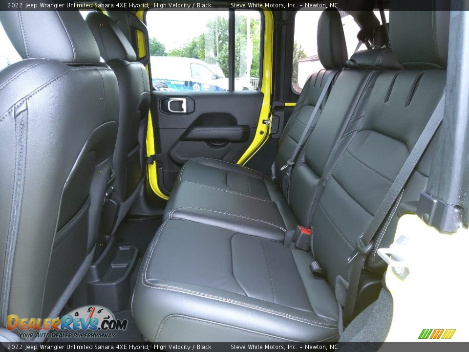 Rear Seat of 2022 Jeep Wrangler Unlimited Sahara 4XE Hybrid Photo #16