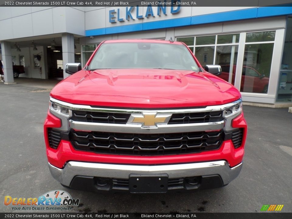 2022 Chevrolet Silverado 1500 LT Crew Cab 4x4 Red Hot / Jet Black Photo #3