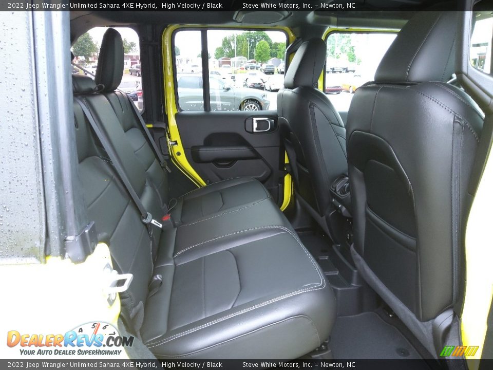 Rear Seat of 2022 Jeep Wrangler Unlimited Sahara 4XE Hybrid Photo #21