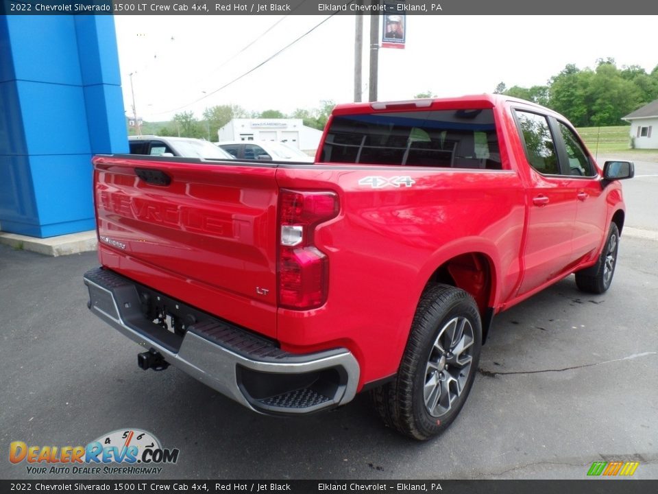 2022 Chevrolet Silverado 1500 LT Crew Cab 4x4 Red Hot / Jet Black Photo #7