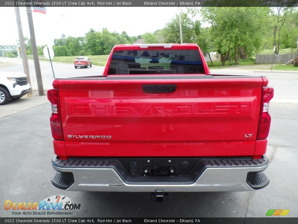 2022 Chevrolet Silverado 1500 LT Crew Cab 4x4 Red Hot / Jet Black Photo #8