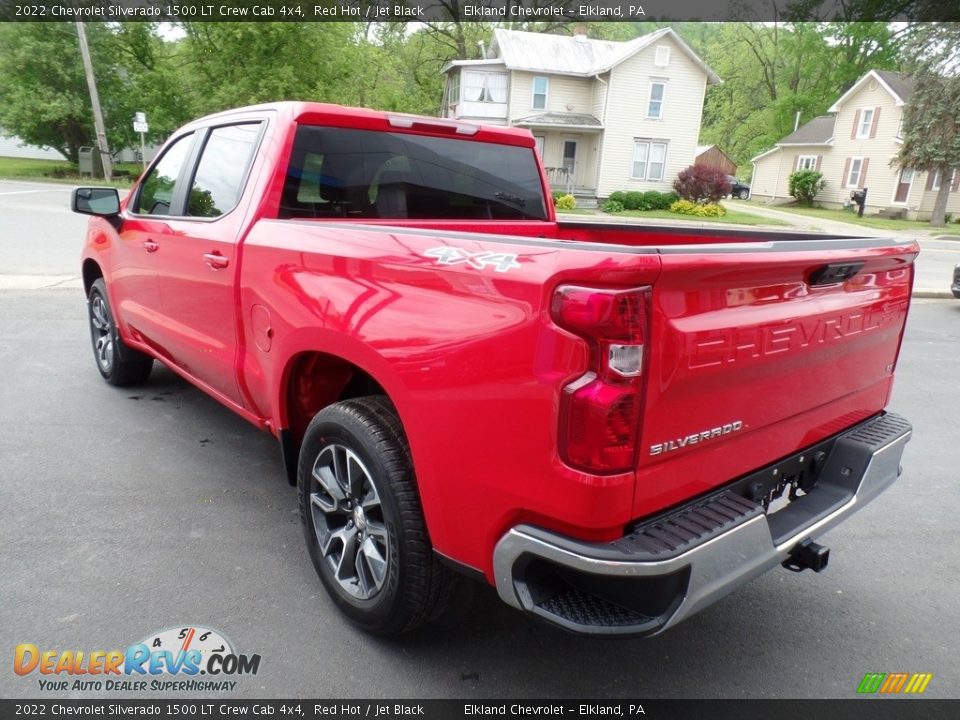 2022 Chevrolet Silverado 1500 LT Crew Cab 4x4 Red Hot / Jet Black Photo #9