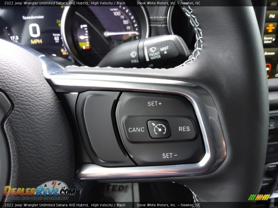 2022 Jeep Wrangler Unlimited Sahara 4XE Hybrid Steering Wheel Photo #25