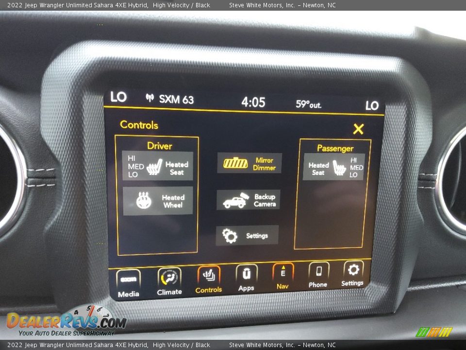Controls of 2022 Jeep Wrangler Unlimited Sahara 4XE Hybrid Photo #32