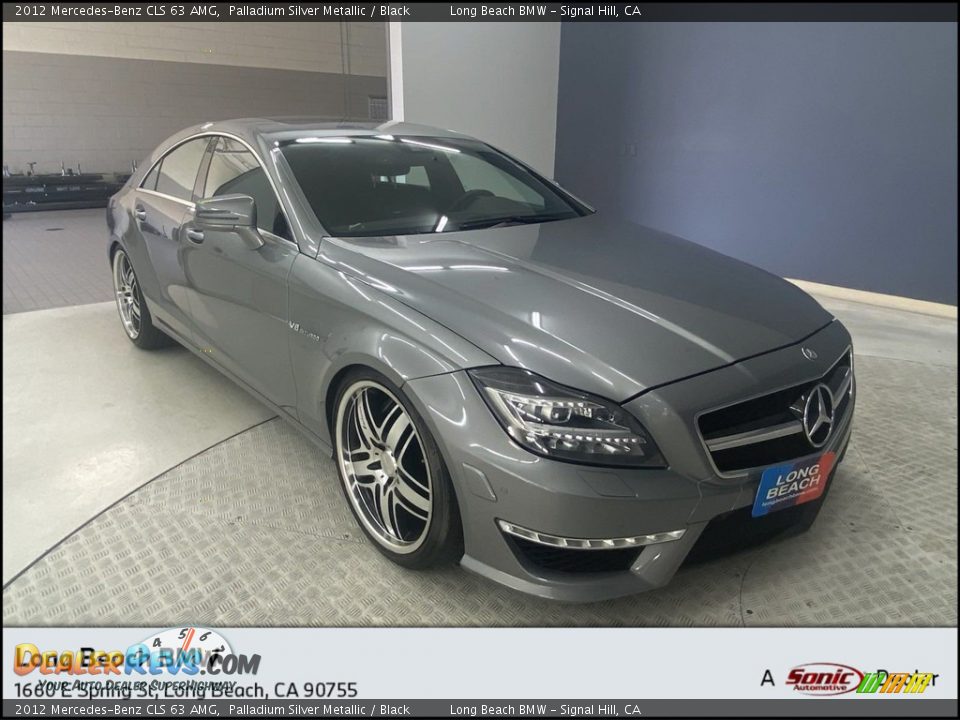 2012 Mercedes-Benz CLS 63 AMG Palladium Silver Metallic / Black Photo #1