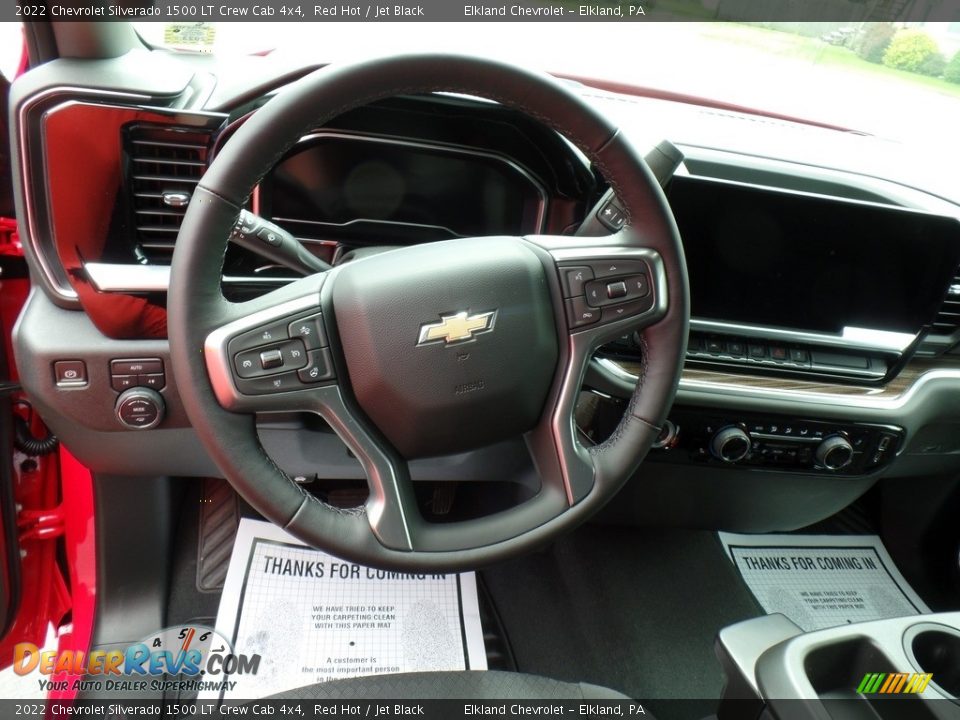 2022 Chevrolet Silverado 1500 LT Crew Cab 4x4 Red Hot / Jet Black Photo #21