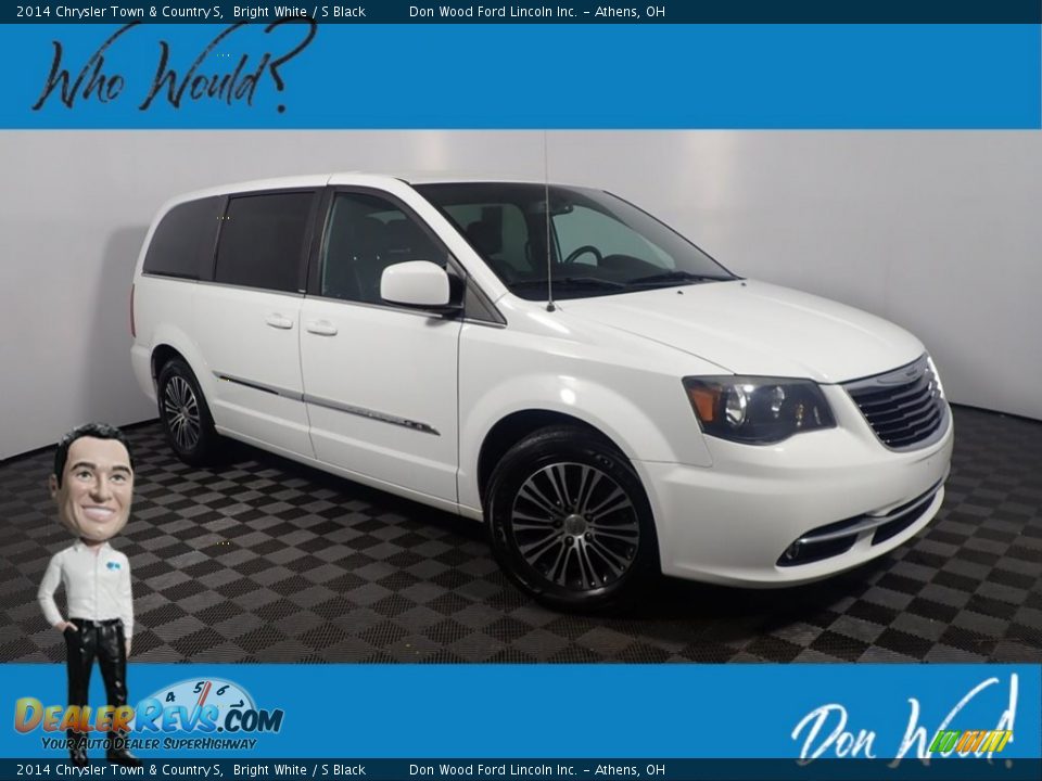 2014 Chrysler Town & Country S Bright White / S Black Photo #1