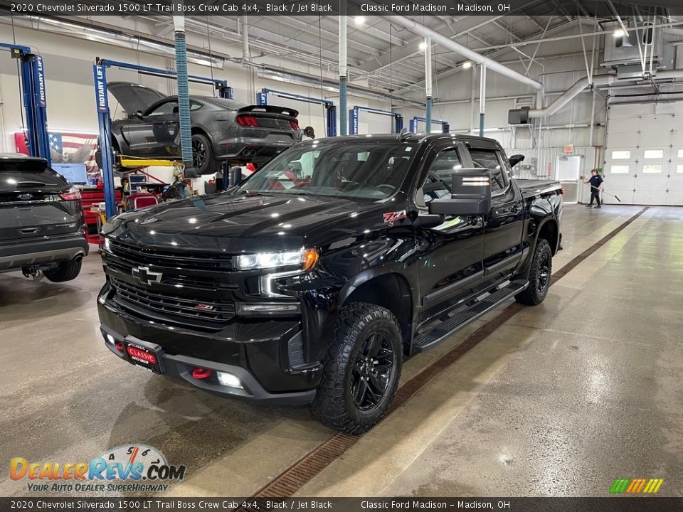 2020 Chevrolet Silverado 1500 LT Trail Boss Crew Cab 4x4 Black / Jet Black Photo #1