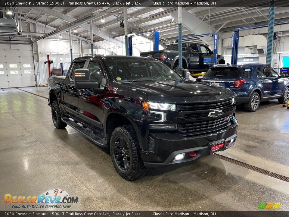 2020 Chevrolet Silverado 1500 LT Trail Boss Crew Cab 4x4 Black / Jet Black Photo #3