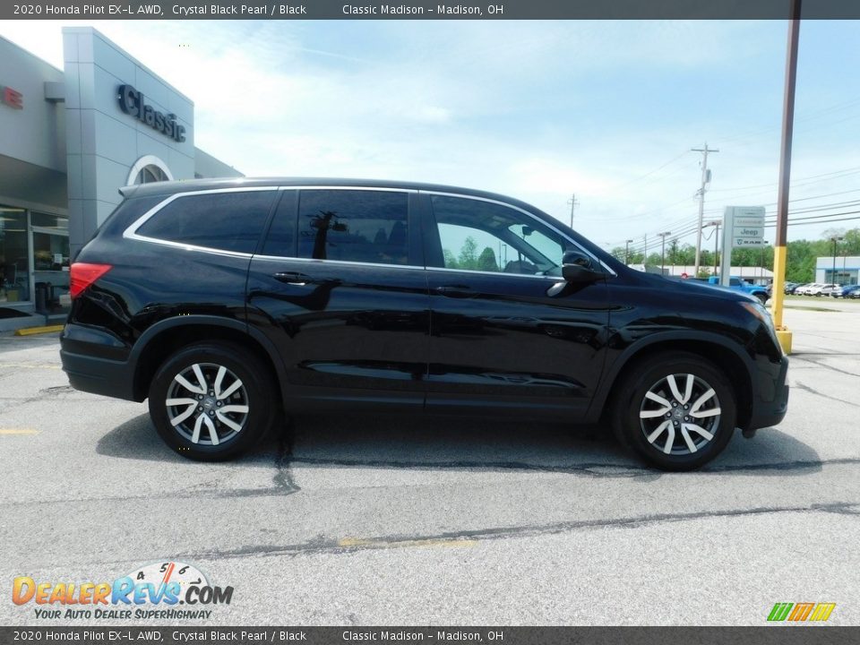2020 Honda Pilot EX-L AWD Crystal Black Pearl / Black Photo #2