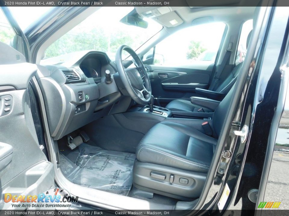 2020 Honda Pilot EX-L AWD Crystal Black Pearl / Black Photo #6