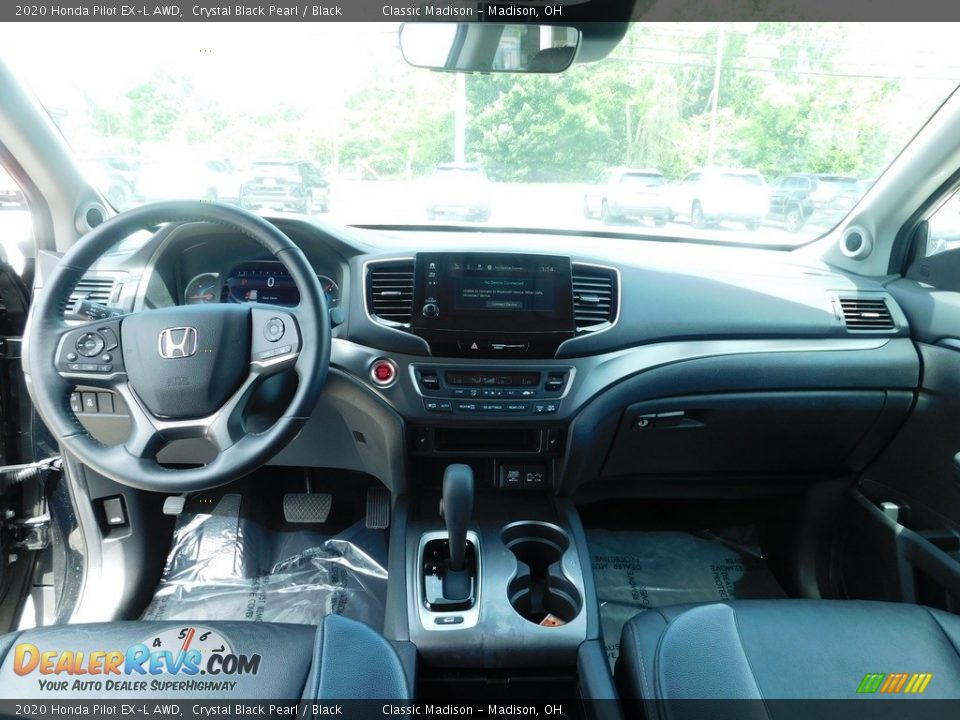 2020 Honda Pilot EX-L AWD Crystal Black Pearl / Black Photo #8