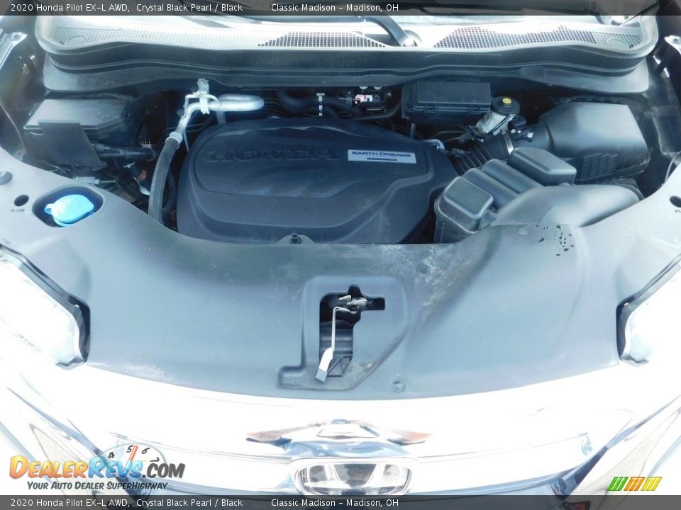 2020 Honda Pilot EX-L AWD Crystal Black Pearl / Black Photo #21