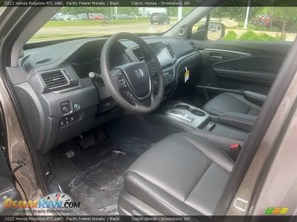 2022 Honda Ridgeline RTL AWD Pacific Pewter Metallic / Black Photo #10