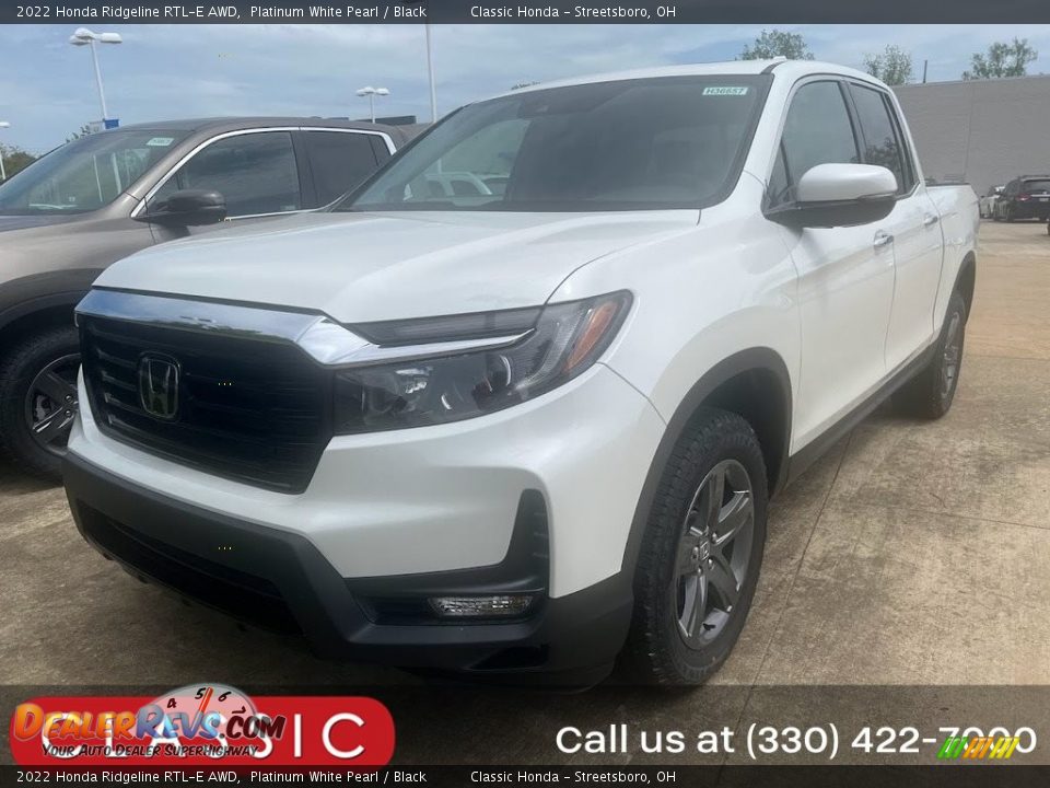 2022 Honda Ridgeline RTL-E AWD Platinum White Pearl / Black Photo #1