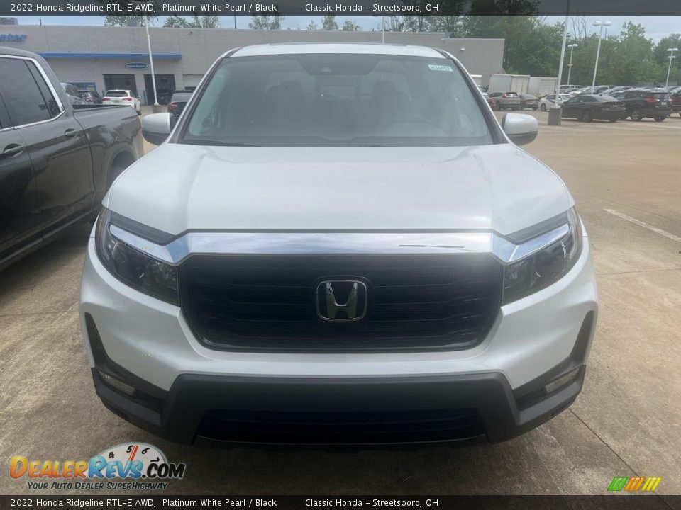 2022 Honda Ridgeline RTL-E AWD Platinum White Pearl / Black Photo #2