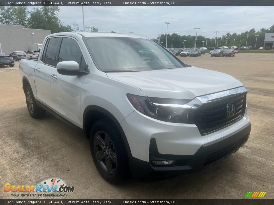 2022 Honda Ridgeline RTL-E AWD Platinum White Pearl / Black Photo #3