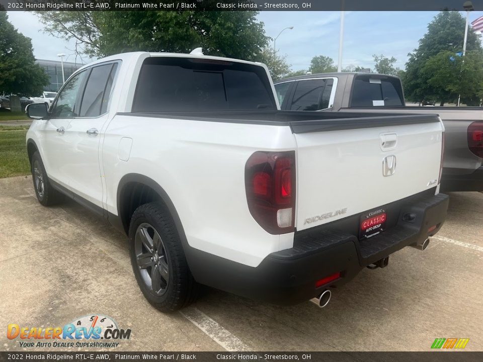 2022 Honda Ridgeline RTL-E AWD Platinum White Pearl / Black Photo #5