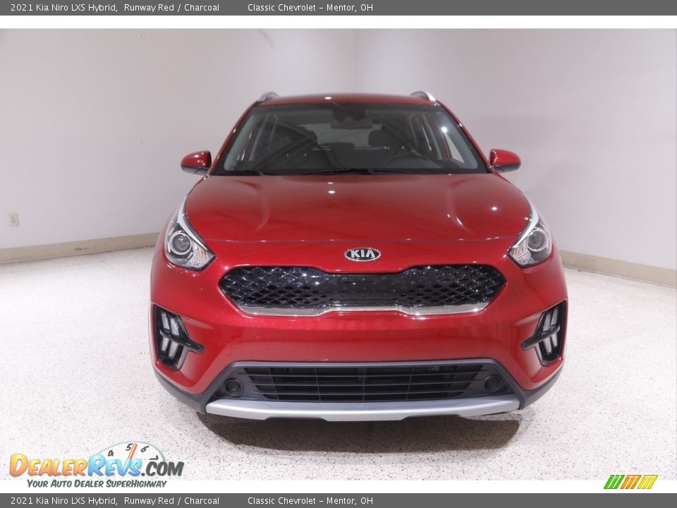 2021 Kia Niro LXS Hybrid Runway Red / Charcoal Photo #2