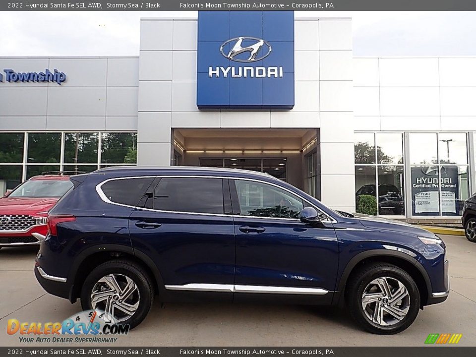 2022 Hyundai Santa Fe SEL AWD Stormy Sea / Black Photo #1