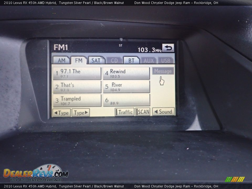 2010 Lexus RX 450h AWD Hybrid Tungsten Silver Pearl / Black/Brown Walnut Photo #2