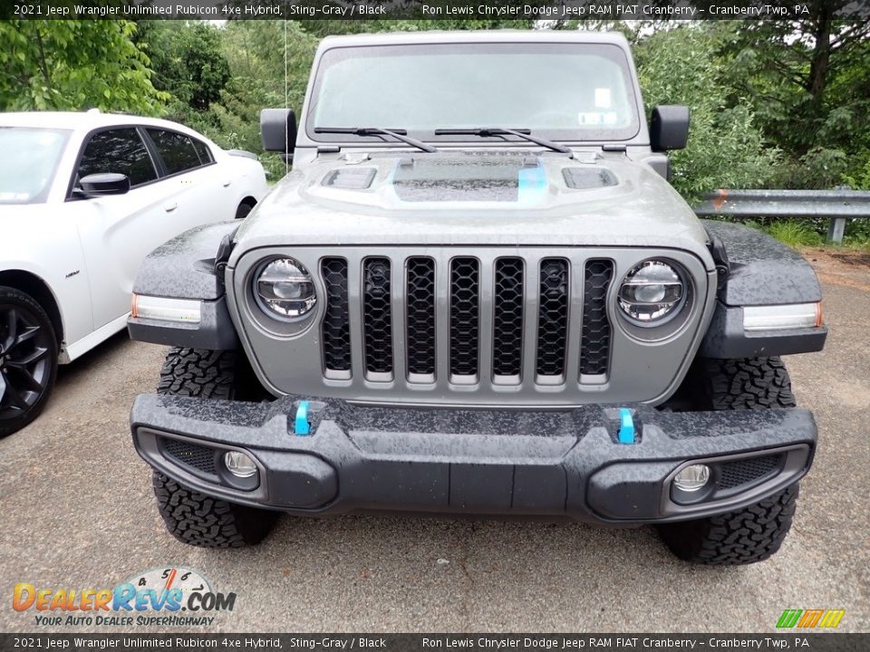 2021 Jeep Wrangler Unlimited Rubicon 4xe Hybrid Sting-Gray / Black Photo #2