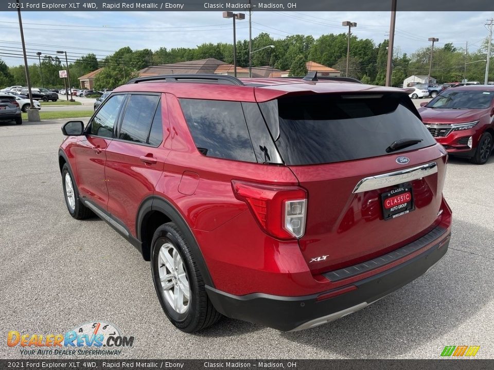 2021 Ford Explorer XLT 4WD Rapid Red Metallic / Ebony Photo #2