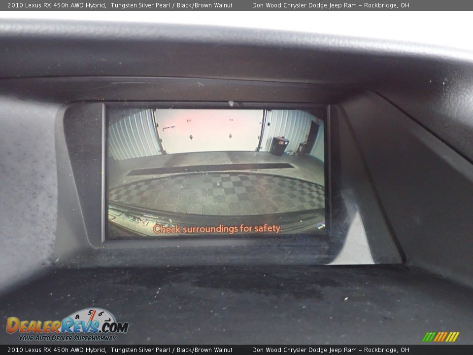 2010 Lexus RX 450h AWD Hybrid Tungsten Silver Pearl / Black/Brown Walnut Photo #4
